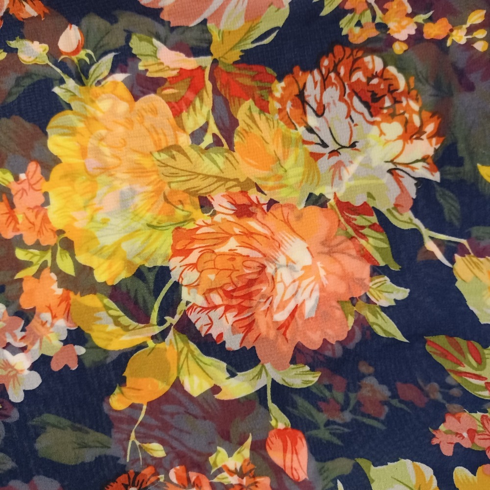 Women's S & S Clothing Floral Sheer Tropical Beach Swimsuit Coverup Size Large - Picture 9 of 10